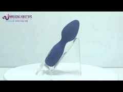 12-Mode Rechargeable Vibrating Dark Purple Silicone Butt Plug