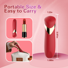 10-Mode Luxury Red Rechargeable (Plug-In) WaterproofSilicone Bullet Vibrator