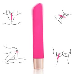 16 Modes Magenta Waterproof Rechargeable Slim Silicone Bullet Vibrator