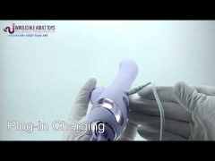 Customizable 10 Modes Purple Waterproof Rechargeable Silicone Vibrator with Suction & Teaser Tail