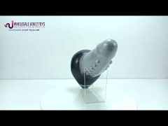 Customizable 8.27'' Grey Textured Fantasy Silicone Dildo