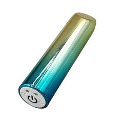 10-Modes Electroplated Gold-to-Blue Rechargeable Bullet Vibrator