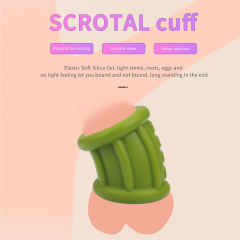 2.25'' Green Thick Silicone Cock Ring - Stretchy & Durable