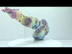 Customizable 11.03'' One-Eyed Multicolor Monster Silicone Dildo