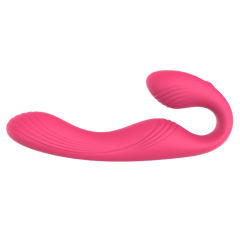 8.27'' Magenta App-Controlled Silicone Double-Ended Vibrator – 9 Vibration Modes, USB-Magnetic Rechargeable, Waterproof