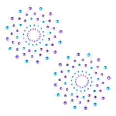 2-Piece Multicolor Crystal Nipple Pasties – Waterproof & Skin-Safe
