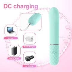 4.73'' Mint Green Silicone Mini G-Spot Vibrator