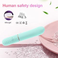 4.73'' Mint Green Silicone Mini G-Spot Vibrator