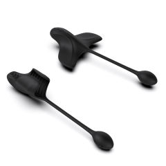10 Modes Black App-Controlled Waterproof Rechargeable Long-Tail Vibrator