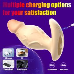 5.12'' Flesh Swinging Silicone Dildo Vibrator – 9 Modes, 360° Swing Motion, App-Controlled, Rechargeable, Waterproof