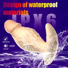 5.12'' Flesh Swinging Silicone Dildo Vibrator – 9 Modes, 360° Swing Motion, App-Controlled, Rechargeable, Waterproof