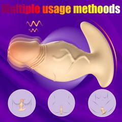 5.12'' Flesh Swinging Silicone Dildo Vibrator – 9 Modes, 360° Swing Motion, App-Controlled, Rechargeable, Waterproof