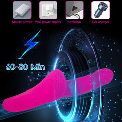 9.65'' Magenta Waterproof Rechargeable Silicone Wearable Vibrator with Finger-Like Motion – 7 Modes and Remote Controlled