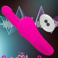 9.65'' Magenta Waterproof Rechargeable Silicone Wearable Vibrator with Finger-Like Motion – 7 Modes and Remote Controlled