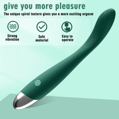 10-Speed Green Rechargeable Silicone Clitoral G-Sport Vibrator