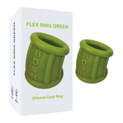 Customizable 2.25'' Green Thick Silicone Cock Ring - Stretchy & Durable
