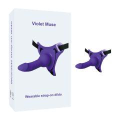 Customizable 5.91'' Purple Wearable Strap-On Dildo with 10CM Insertable Length
