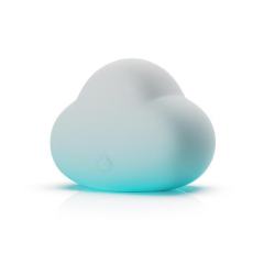 10 Vibrating Modes Blue & White Rechargeable Waterproof Air-Squeeze Vibrating Silicone Massager