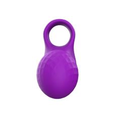 9 Vibrating Modes Purple Rechargeable Silicone Finger Massager