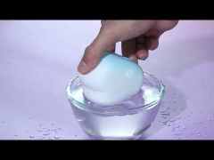 Customizable 10 Vibrating Modes Blue & White Rechargeable Waterproof Air-Squeeze Vibrating Silicone Massager