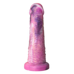 8.27" Multicolor Rechargeable Remote Control Silicone Vibrating Fantasy Dildo – 8 Vibrating Modes with Suction Base