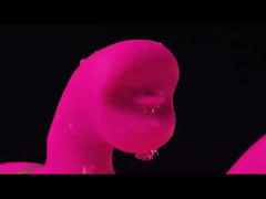 9.26" Magenta Rechargeable Silicone Rabbit Vibrator – 10 Vibrating + 10 Tongue-Licking + 10 Finger Motion Modes