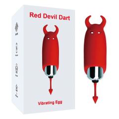 Customizable Red Devil-Themed Single-Speed Silicone Bullet Vibrator