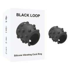 Customizable 10-Speed Black Rechargeable Silicone Vibrating Cock Ring with USB Magnetic Charging