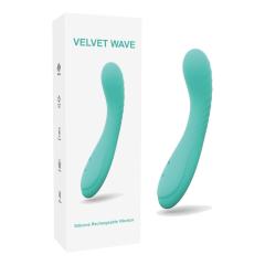 Customizable 10-Speed Teal Rechargeable Waterproof Silicone Vibrating G-Spot Vibrator
