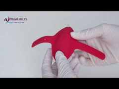 Customizable 10 Vibration Modes Rechargeable Wearable Red Rose Vibrator with Remote Control