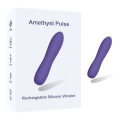 Customizable 5.40" Purple Rechargeable Silicone G-Spot Vibrator – 10 Vibrating Modes Slim Precision Design