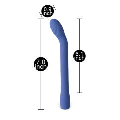 10-Speed Blue Rechargeable Silicone Classic G-Spot Vibrator