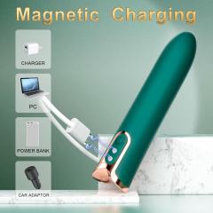 10-Speed Green & Rose Gold Rechargeable Waterproof Vibrator