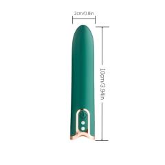 10-Speed Green & Rose Gold Rechargeable Waterproof Vibrator