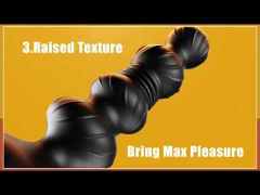 6.70" Black Rechargeable Silicone App-Controlled Thrusting Anal Plug – 10 Vibrating + 10 Thrusting Modes with Remote Control