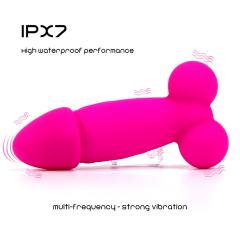 3.59" Magenta Rechargeable Silicone App-Controlled Vibrating Egg – 9 Vibrating Modes