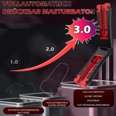 10-Speed Vibrating Waterproof Automatic Black Male Masturbators