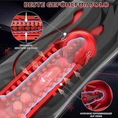 10-Speed Vibrating Waterproof Automatic Black Male Masturbators