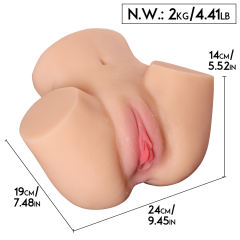 4.41LB Life-Like Flesh/Brown Colored TPE Sex Doll for Men