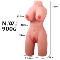 1.98LB Life-Like Flesh/Brown Colored TPE Sex Doll for Men