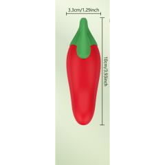 4.06" Chili Pepper App-Controlled Vibrator – 9 Vibrating Modes with Wireless Remote Control