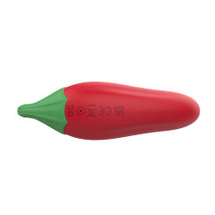 4.06" Chili Pepper App-Controlled Vibrator – 9 Vibrating Modes with Wireless Remote Control