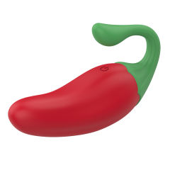 4.06" Chili Pepper App-Controlled Vibrator – 9 Vibrating Modes with Wireless Remote Control