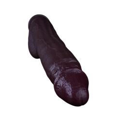 15" Ultra-Thick Silicone Dildo – Color Options Available (Flesh/Brown/Dark Coffee)