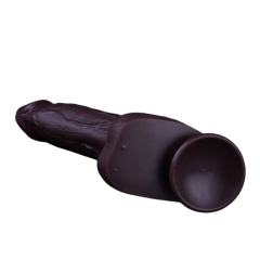 15" Ultra-Thick Silicone Dildo – Color Options Available (Flesh/Brown/Dark Coffee)