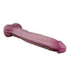 15" Realistic Silicone Dildo – Color Options Available (Flesh/Brown/Dark Brown)