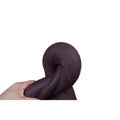 15" Realistic Silicone Dildo – Color Options Available (Flesh/Brown/Dark Brown)