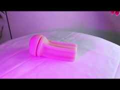 11.53'' Black Rechargeable Male Masturbators - 7 Vibrating + 7 Sucking Modes