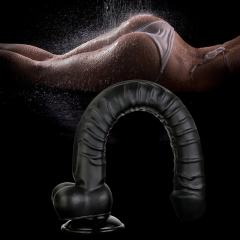 16.5" Realistic PVC Dildo – Color Options Available (Black/Flesh/Brown/Dark Brow)