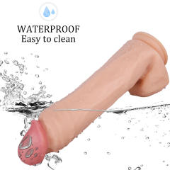 14.6" Ultra-Thick PVC Dildo – Color Options Available (Black/Flesh/Brown/Dark Brow)